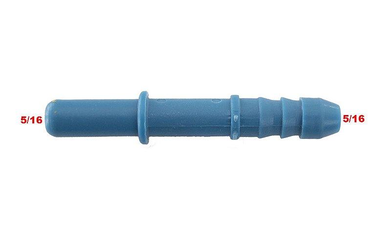 Quick Nipe Engate Reto Azul Universal 5/16 X 5/16 - Paraiso das Mangueiras