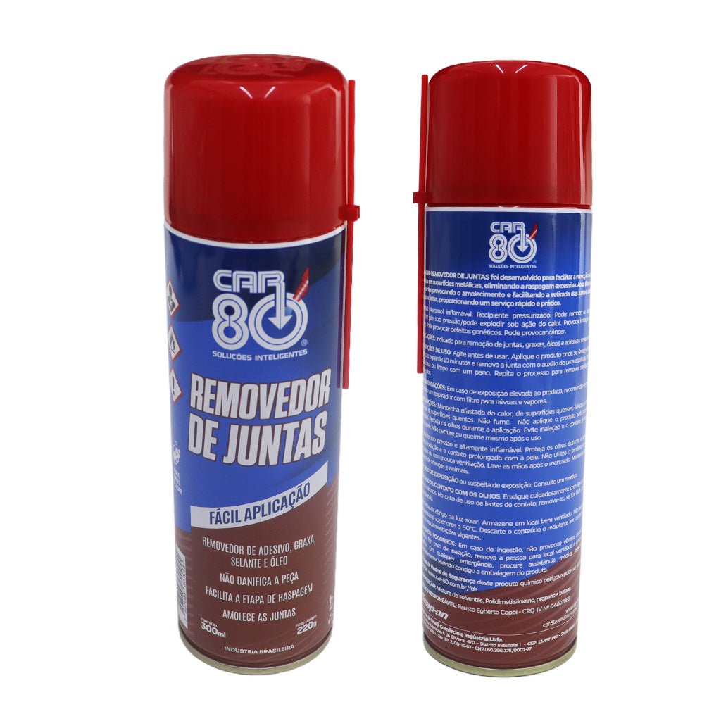 Removedor De Juntas Adesivo Graxa Óleo Car80 300ml Spray Limpeza Residuos