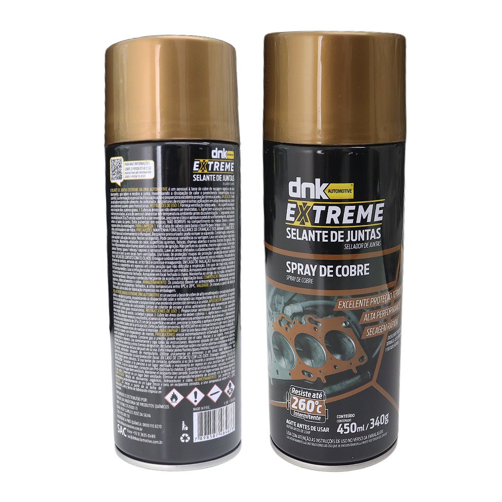 Spray Cobre Selante Junta Cabeçote Dnk 450ml Extreme Spray