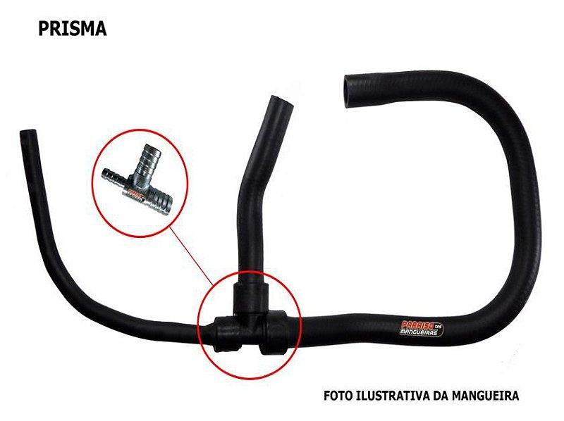 Tubo Adaptação Mangueira Ar Quente Celta Corsa Onix Prisma + Abraçadeiras - Paraiso das Mangueiras