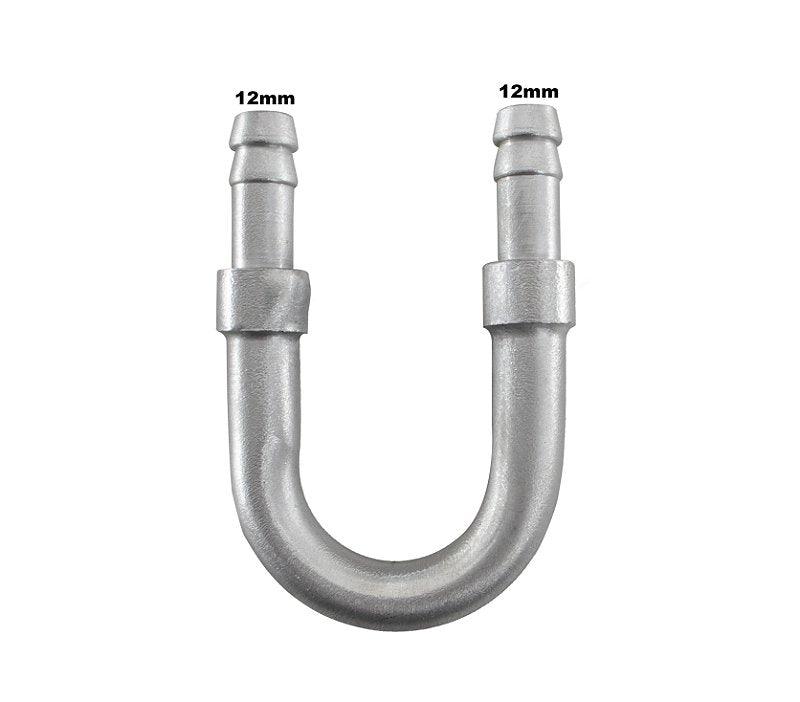 Tubo Aluminio em U Mangueira 1/2 13mm adaptador Universal - Paraiso das Mangueiras