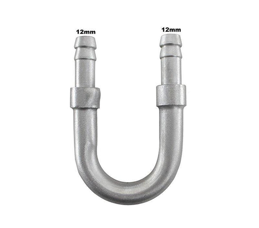 Tubo Aluminio em U Mangueira 1/2 13mm adaptador Universal - Paraiso das Mangueiras