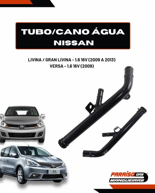Tubo Cano Água Nissan Versa Grand Livina 1.6 16v 2009/2013 - Paraiso das Mangueiras