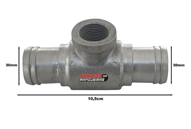 Tubo Conexão Cebolão Alumínio Adaptação 30mm Universal Imagem secundária do produto