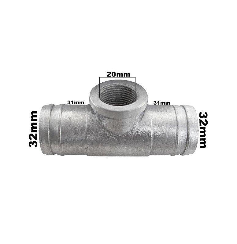 Tubo Conexão Cebolão Alumínio Adaptação 30mm Universal - Paraiso das Mangueiras Imagem principal do produto