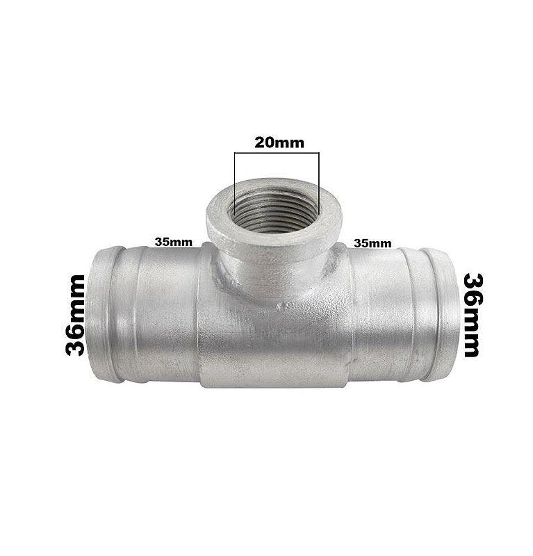 Tubo Conexão Cebolão Alumínio Adaptação 35mm Universal - Paraiso das Mangueiras Imagem principal do produto