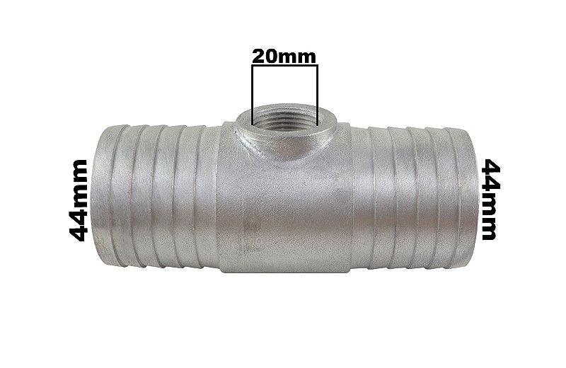 Tubo Conexão Cebolão Alumínio Adaptação 44mm Universal - Paraiso das Mangueiras