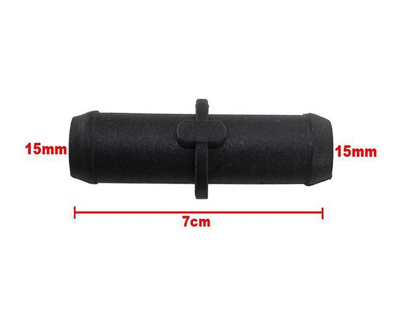 Tubo Conexão Emendar Mangueira Gm 15mm X 7cm Nipe - Paraiso das Mangueiras Imagem principal do produto