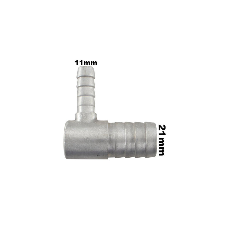 Tubo Cotovelo 90 Graus Com Redução De 3/4 Para 3/8 Aluminio - Paraiso das Mangueiras