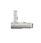 Tubo Cotovelo 90 Graus Com Redução De 5/8 Para 3/8 Aluminio - Paraiso das Mangueiras