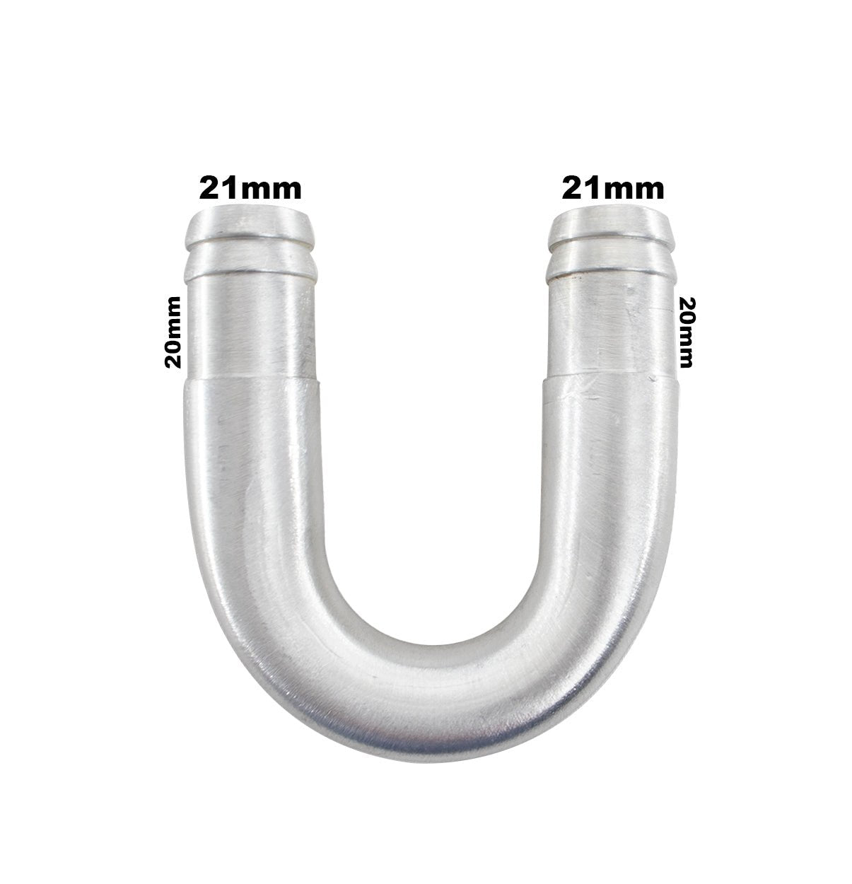 Tubo U Adaptador Para Isolar Ar Quente 19mm Unirversal + Abraçadeiras - Paraiso das Mangueiras