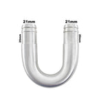 Tubo U Adaptador Para Isolar Ar Quente 19mm Unirversal + Abraçadeiras - Paraiso das Mangueiras