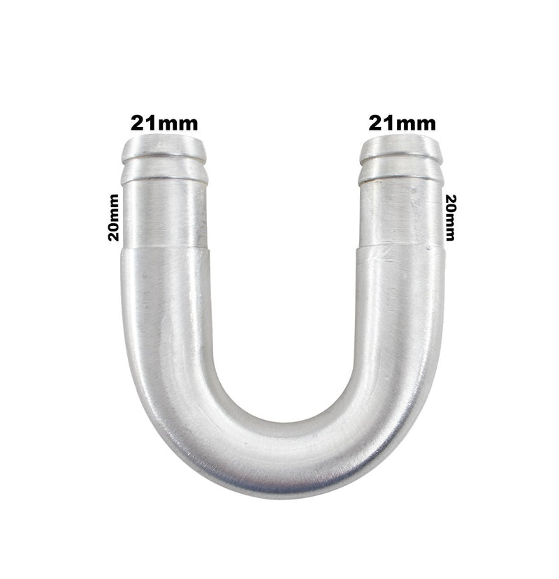 Tubo U Adaptador Para Isolar Ar Quente 19mm Unirversal + Abraçadeiras - Paraiso das Mangueiras