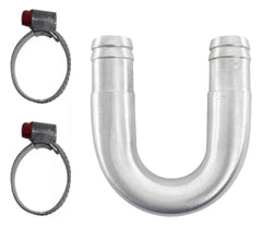 Tubo U Adaptador Para Isolar Ar Quente 19mm Unirversal + Abraçadeiras - Paraiso das Mangueiras