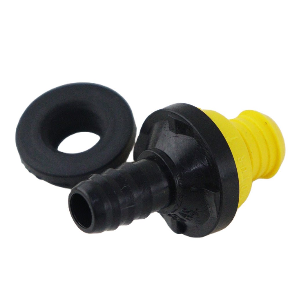 Válvula Hidrovacuo 180º Para Tubo 12,7mm Com Borracha