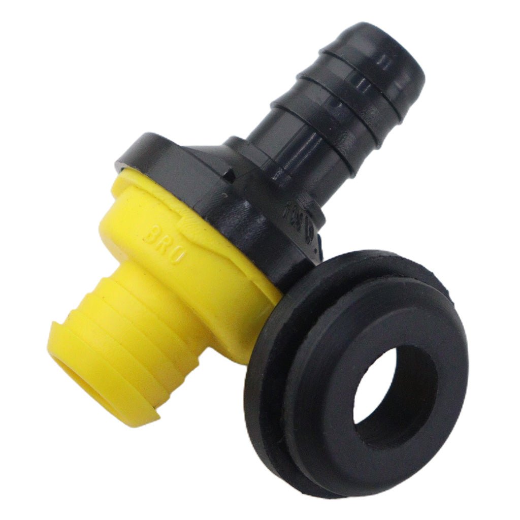 Válvula Hidrovacuo 180º Para Tubo 12,7mm Com Borracha