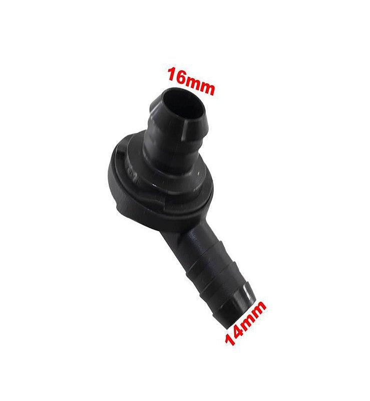 Válvula Hidrovácuo 90° Universal 16mm Para 14mm - Paraiso das Mangueiras Imagem principal do produto