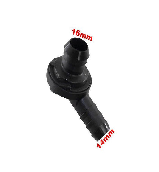 Válvula Hidrovácuo 90° Universal 16mm Para 14mm - Paraiso das Mangueiras