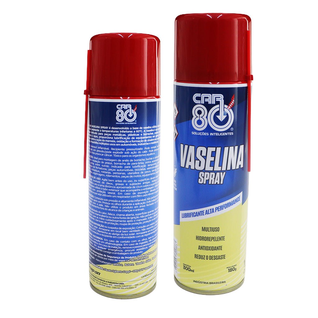 Vaselina Spray HidroRepelente 300ml Car80 Multiuso Lubrificante